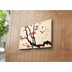 Casa si Gradina - Decoratiuni - Ceasuri - Ceas decorativ de perete, Wallxpert, panza suede, multicolor, 64x40 cm, set 2 bucati - Infinity.ro