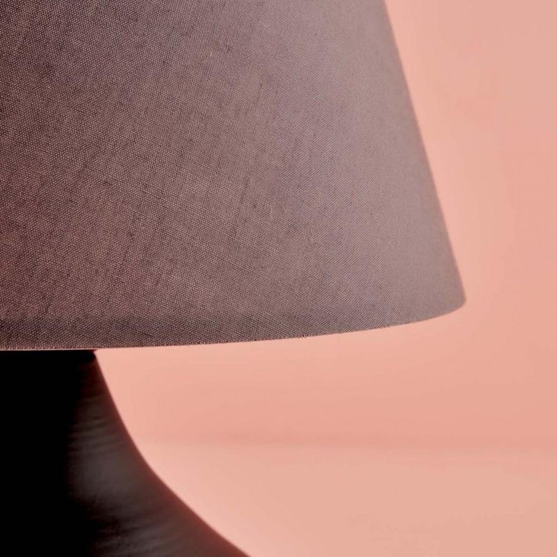 Casa si Gradina - Corpuri si surse de iluminat - Veioze si lampi - Veioze - Veioza, Opviq, textil, gri negru, 22x14x32 cm - Infinity.ro