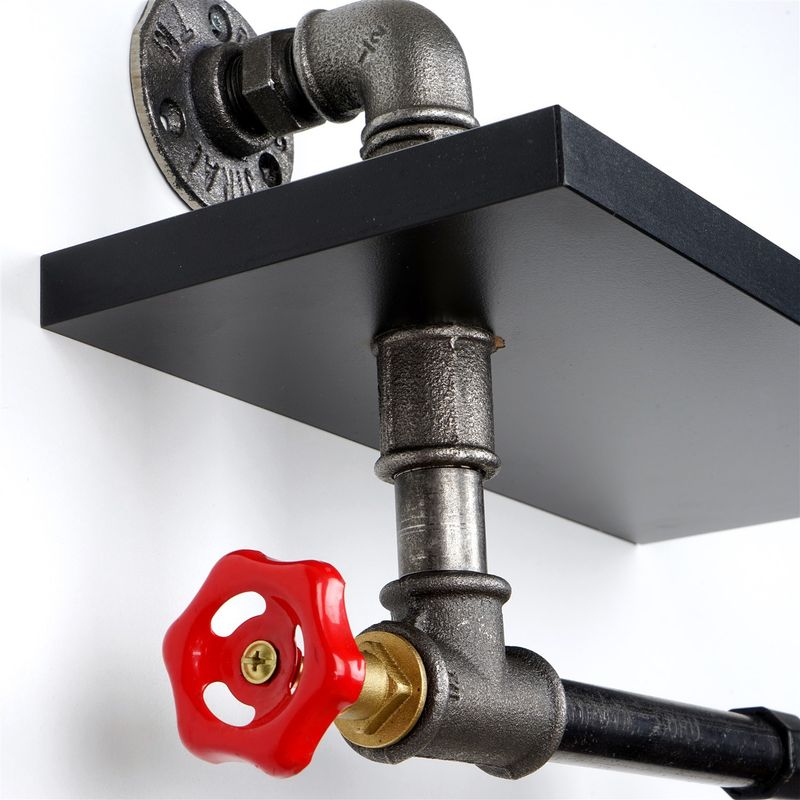 Casa si Gradina - Sanitare - Suporturi si accesorii baie - Suporturi baie - Suport hartie igienica, Hanah Home, mdf, negru argintiu, 30x14x22 cm - Infinity.ro