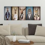 Casa si Gradina - Decoratiuni - Tablouri - Tablou decorativ pe panza, Wallxpert, multicolor, 30x80 cm, canvas, rama lemn, 483TNS1247 - Infinity.ro
