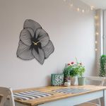 Casa si Gradina - Decoratiuni - Ceasuri - Ceas de perete decorativ, Wallxpert, otel, negru, 70x70 cm - Infinity.ro