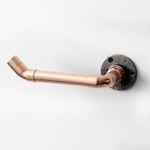 Casa si Gradina - Sanitare - Suporturi si accesorii baie - Suporturi baie - Carlig pentru teava, Hanah Home, cupru, rose gold, 16x6x8 cm - Infinity.ro