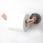 Casa si Gradina - Sanitare - Suporturi si accesorii baie - Suporturi baie - Carlig pentru teava, Hanah Home, cupru, rose gold, 16x6x8 cm - Infinity.ro