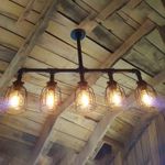 Casa si Gradina - Corpuri si surse de iluminat - Lustre si pendule - Candelabru, Opviq, teava de fier, negru, 88x67x17 cm - Infinity.ro