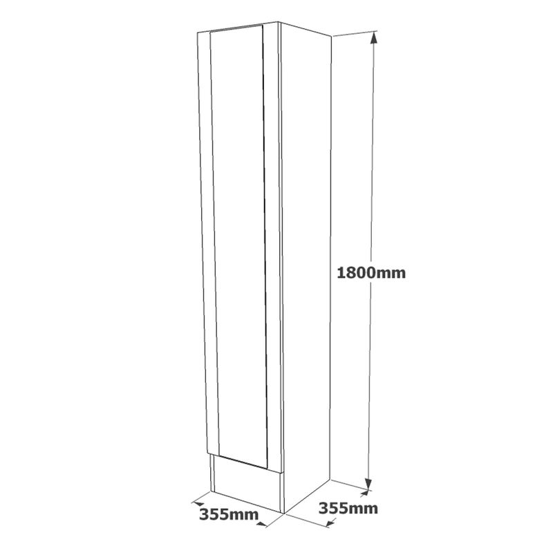 Casa si Gradina - Mobilier - Organizare si depozitare - Cuiere - Cuier, Hanah Home, pal melaminat, pin atlantic, 90x34x180 cm, 956LCS2814 - Infinity.ro