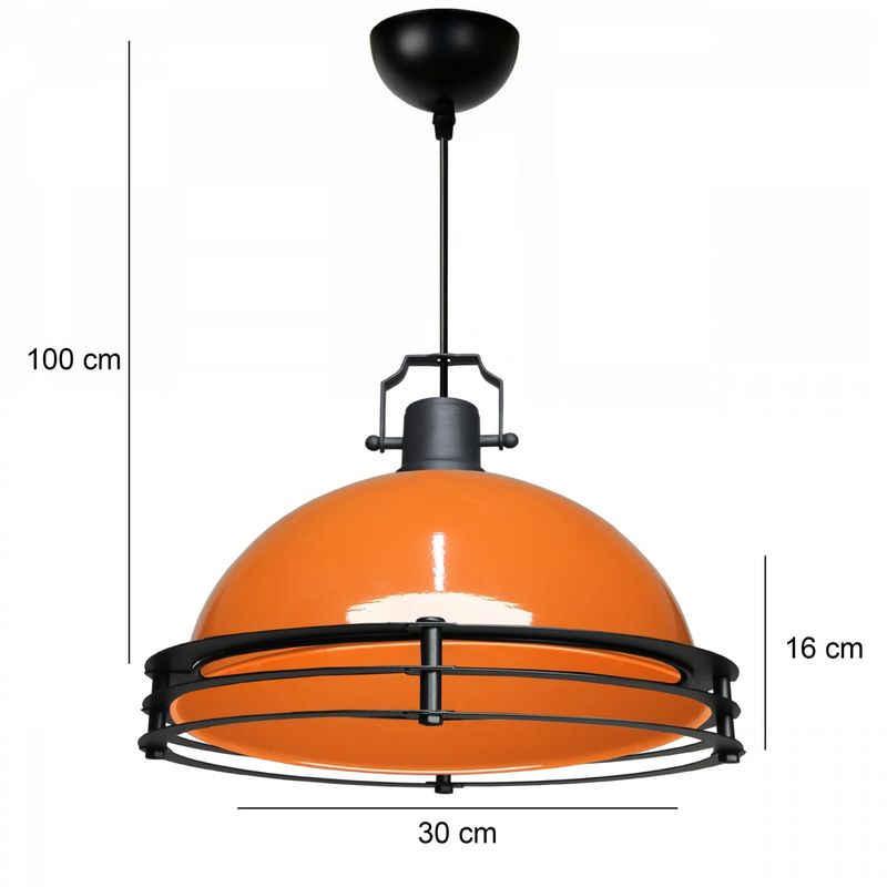 Casa si Gradina - Corpuri si surse de iluminat - Lustre si pendule - Candelabru, Opviq, metal, portocaliu, diametru 30 cm, inaltime 100 cm - Infinity.ro