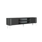 Casa si Gradina - Mobilier - Comode si corpuri - Console - Comoda tv, Hanah Home, pal melaminat, antracit, 140x44.6x29.6 cm - Infinity.ro