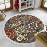 Casa si Gradina - Textile si covoare - Covoare - Covoare casa - Covor, Conceptum Hypnose, cafea, 160x160 cm, 100% poliamida, antiderapant, 955ANR2567 - Infinity.ro