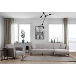Casa si Gradina - Mobilier - Canapele si coltare - Coltare - Coltar extensibil, Hanah Home, lemn fag si pal, gri, 260x150x85 cm - Infinity.ro