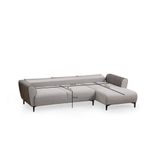 Casa si Gradina - Mobilier - Canapele si coltare - Coltare - Coltar extensibil, Hanah Home, lemn fag si pal, gri, 260x150x85 cm - Infinity.ro