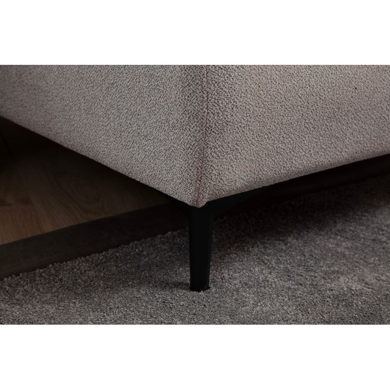 Casa si Gradina - Mobilier - Canapele si coltare - Coltare - Coltar extensibil, Hanah Home, lemn fag si pal, gri, 260x150x85 cm - Infinity.ro