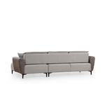 Casa si Gradina - Mobilier - Canapele si coltare - Coltare - Coltar extensibil, Hanah Home, lemn fag si pal, gri, 260x150x85 cm - Infinity.ro
