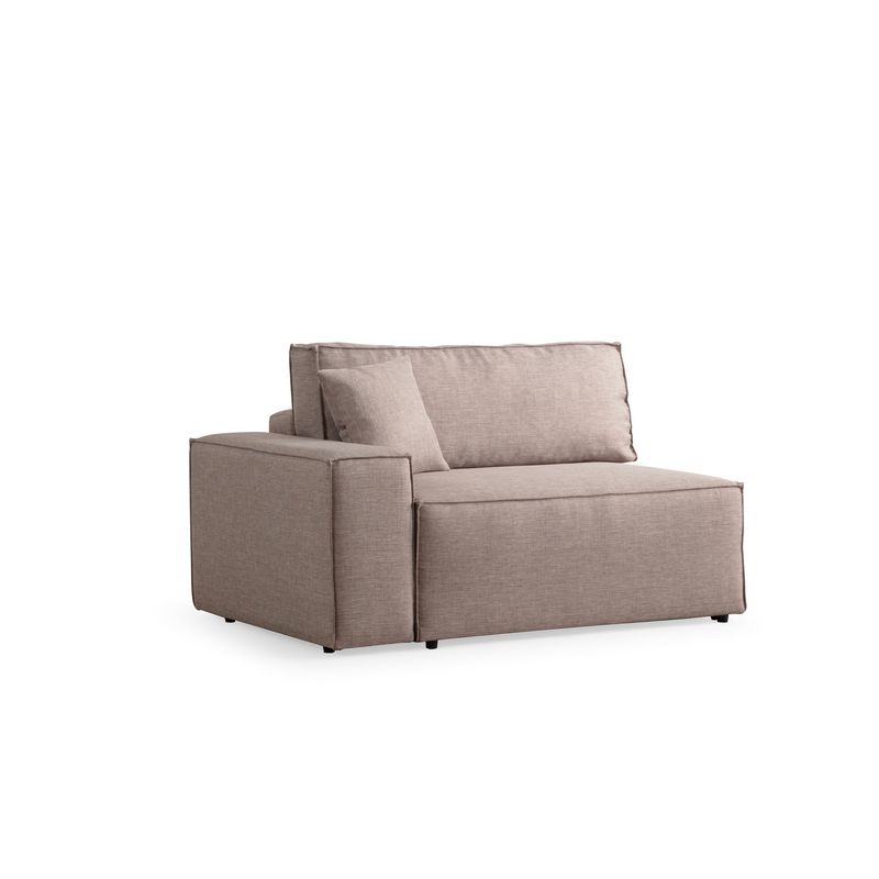 Casa si Gradina - Mobilier - Canapele si coltare - Coltare - Coltar extensibil, Hanah Home, lemn de fag si pal, maro, 260x170x78 cm - Infinity.ro