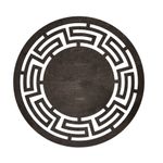 Casa si Gradina - Bucatarie si vesela - Organizare si depozitare bucatarie - Suporturi tacamuri si vase - Set suporturi de masa, Hermia, lemn, wenge, 36x36 cm, 4 piese - Infinity.ro