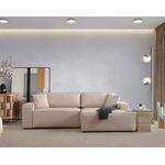 Casa si Gradina - Mobilier - Canapele si coltare - Coltare - Coltar extensibil, Hanah Home, material textil, ecru, 260x170 cm - Infinity.ro