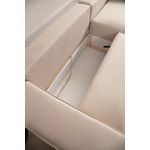 Casa si Gradina - Mobilier - Canapele si coltare - Coltare - Coltar extensibil, Hanah Home, material textil, ecru, 260x170 cm - Infinity.ro