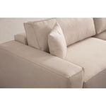 Casa si Gradina - Mobilier - Canapele si coltare - Coltare - Coltar extensibil, Hanah Home, material textil, ecru, 260x170 cm - Infinity.ro