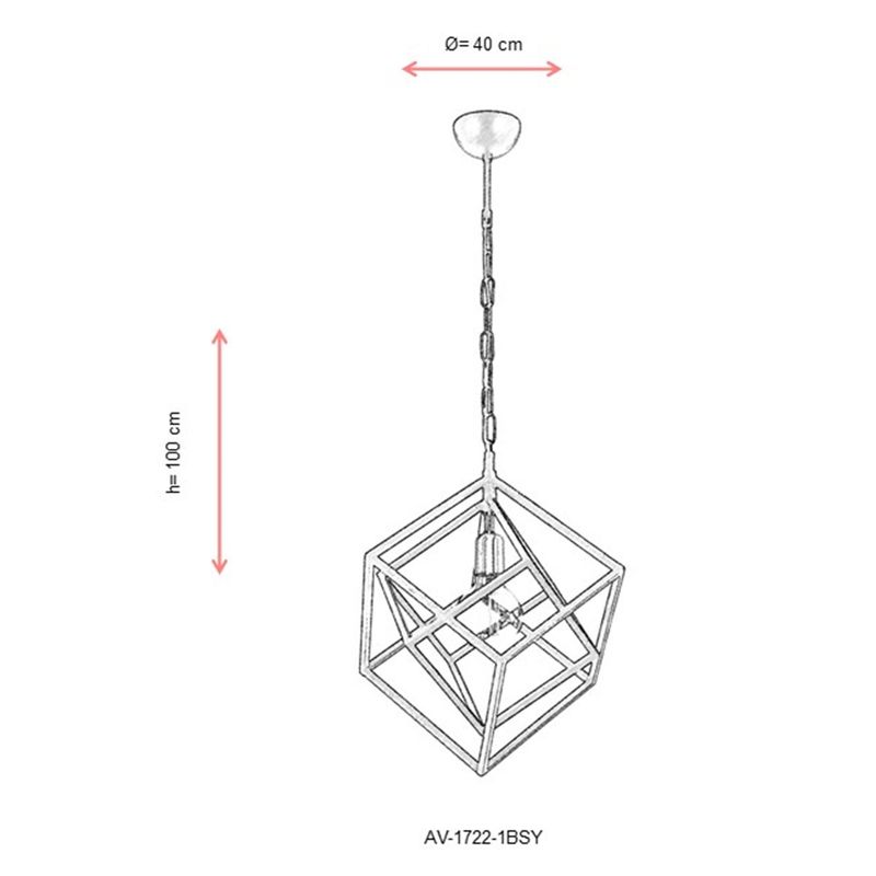 Casa si Gradina - Corpuri si surse de iluminat - Lustre si pendule - Candelabru, Opviq, metal, negru auriu, 100x40 cm - Infinity.ro