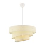 Casa si Gradina - Corpuri si surse de iluminat - Lustre si pendule - Candelabru, Opviq, metal, alb, capac bumbac, 40x40x72 cm - Infinity.ro