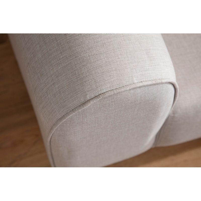 Casa si Gradina - Mobilier - Canapele si coltare - Canapele - Canapea extensibila, Atelier Del Sofa, lemn fag si panouri aglomerate, crem, 220x84x77 cm - Infinity.ro