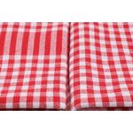 Market - Curatenie si intretinere casa - Produse bucatarie - Lavete si bureti - Set prosoape de bucatarie, Hermia, rosu alb, 45x65 cm, 100% bumbac, 10 bucati - Infinity.ro