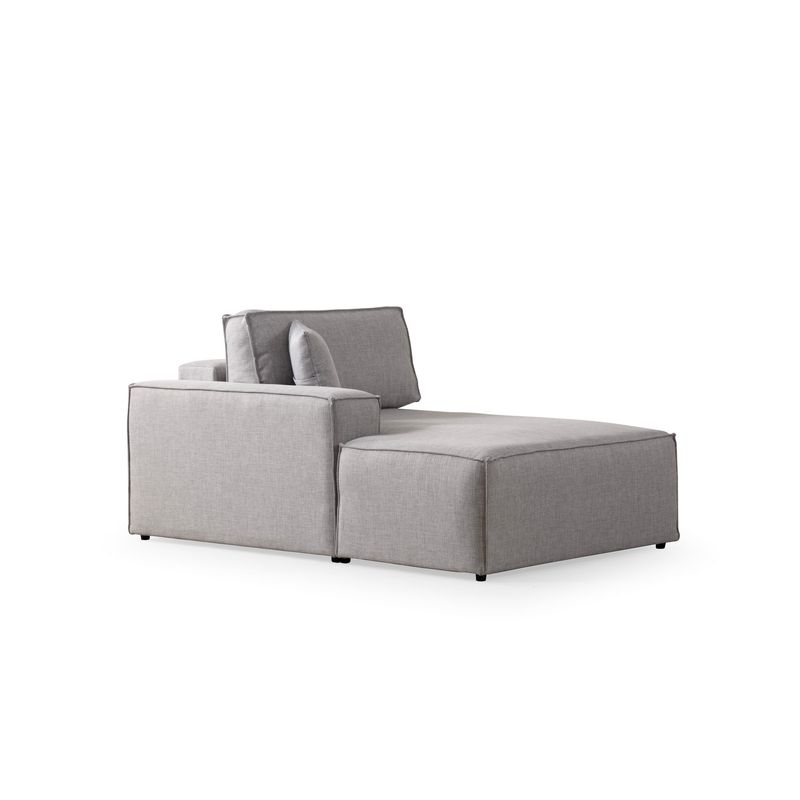 Casa si Gradina - Mobilier - Canapele si coltare - Coltare - Coltar extensibil, Hanah Home, lemn fag si pal, gri deschis, 260x170x78 cm - Infinity.ro