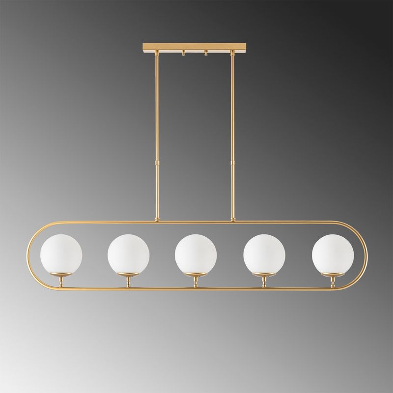 Casa si Gradina - Corpuri si surse de iluminat - Lustre si pendule - Candelabru, Opviq, metal, auriu lucios, 122x15 cm - Infinity.ro