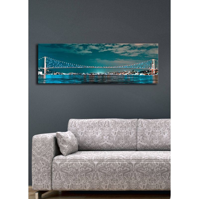 Casa si Gradina - Decoratiuni - Tablouri - Tablou canvas cu led, Wallxpert, piele de caprioara, multicolor, 30x90 cm, 239SHN1266 - Infinity.ro