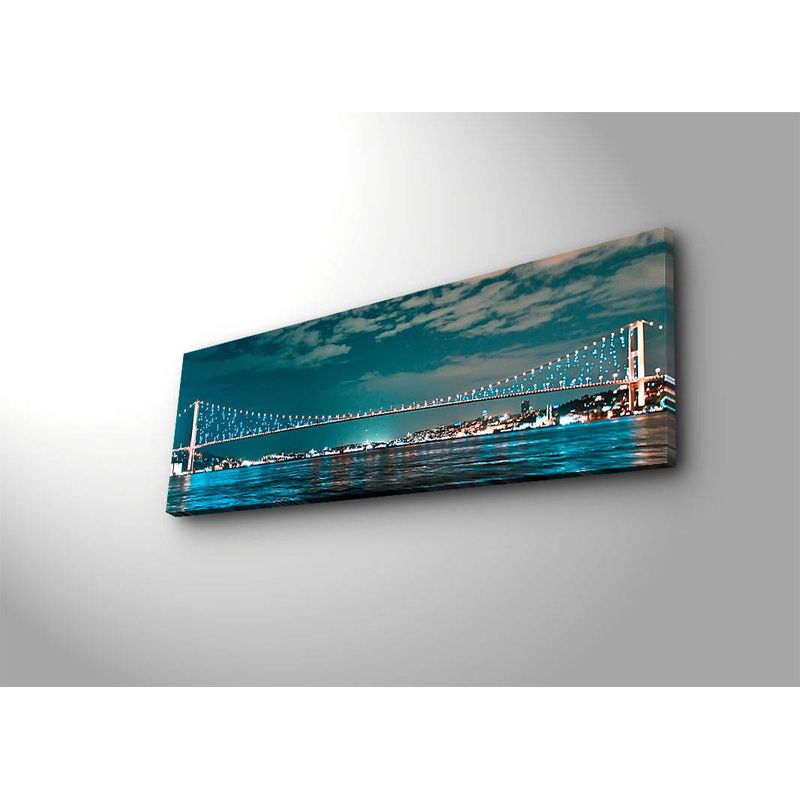 Casa si Gradina - Decoratiuni - Tablouri - Tablou canvas cu led, Wallxpert, piele de caprioara, multicolor, 30x90 cm, 239SHN1266 - Infinity.ro