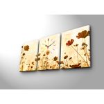 Casa si Gradina - Decoratiuni - Ceasuri - Ceas de perete decorativ, Wallxpert, panza piele de caprioara, multicolor, 96x40 cm, rama lemn - Infinity.ro