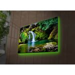 Casa si Gradina - Electrice - Tablouri electrice si accesorii - Tablou canvas cu led, Wallxpert, piele de caprioara, multicolor, 45x70 cm, 239SHN3283 - Infinity.ro