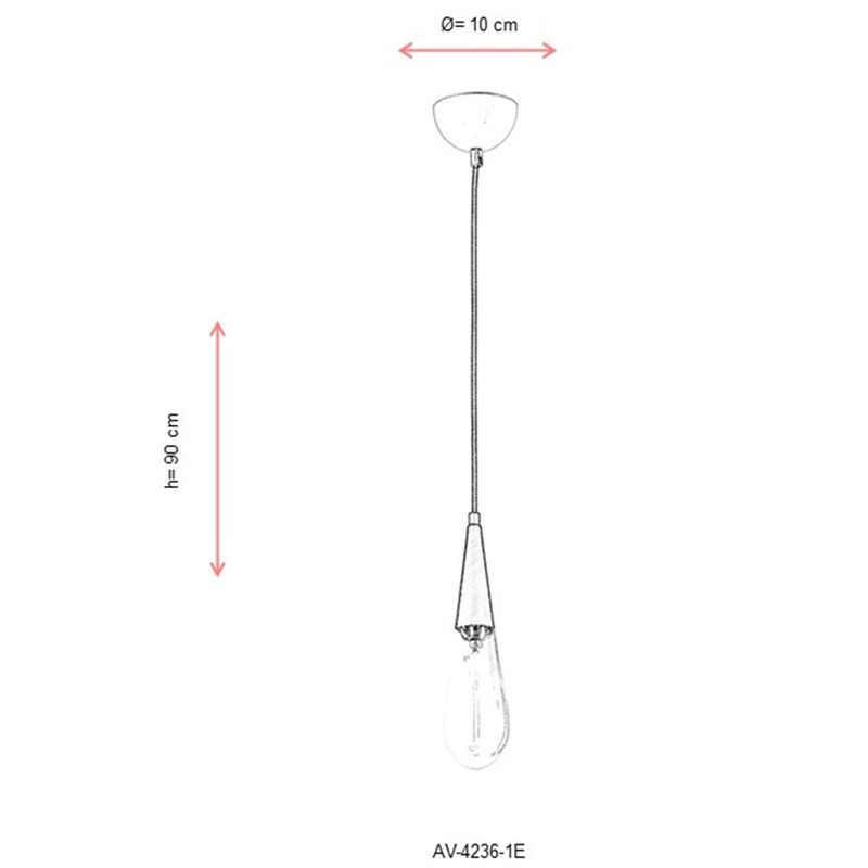 Casa si Gradina - Corpuri si surse de iluminat - Lustre si pendule - Candelabru, Opviq, metal, antichizat, 90x10 cm - Infinity.ro