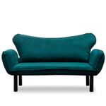 Casa si Gradina - Mobilier - Canapele si coltare - Canapele - Canapea extensibila, Hanah Home, metal, albastru petrol, 150x75x70 cm - Infinity.ro
