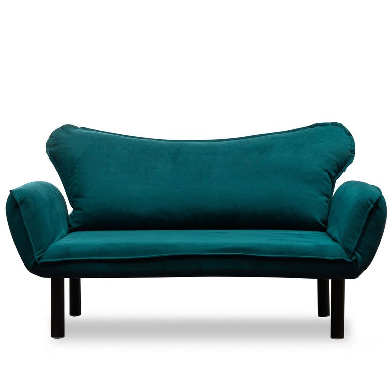 Casa si Gradina - Mobilier - Canapele si coltare - Canapele - Canapea extensibila, Hanah Home, metal, albastru petrol, 150x75x70 cm - Infinity.ro