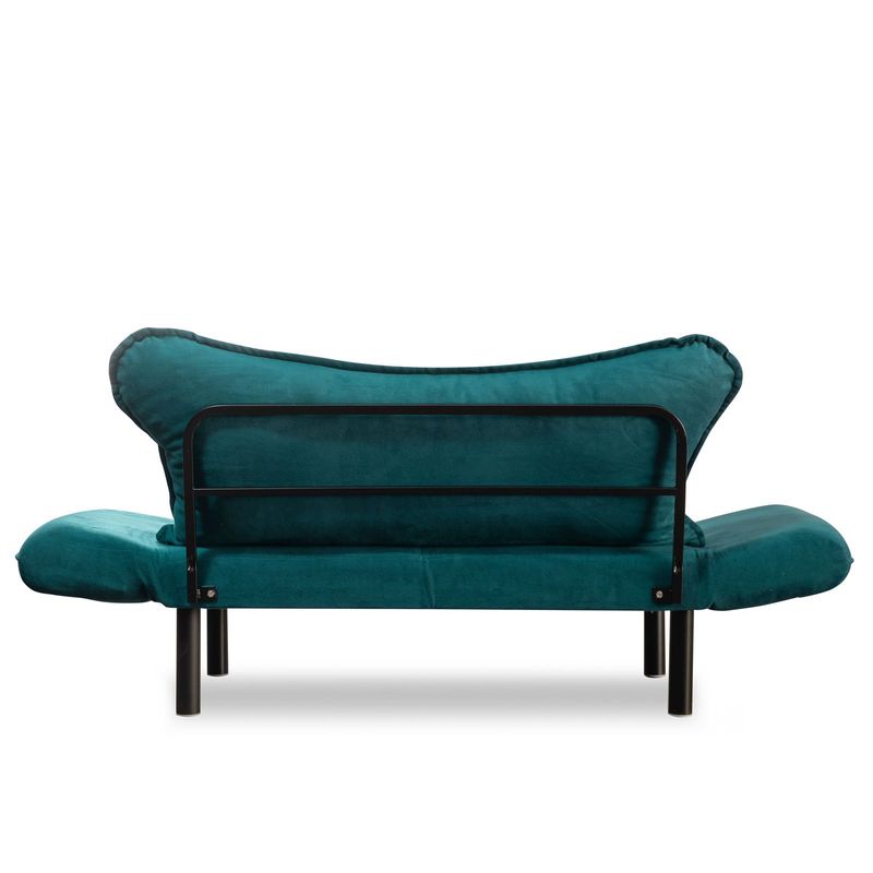 Casa si Gradina - Mobilier - Canapele si coltare - Canapele - Canapea extensibila, Hanah Home, metal, albastru petrol, 150x75x70 cm - Infinity.ro