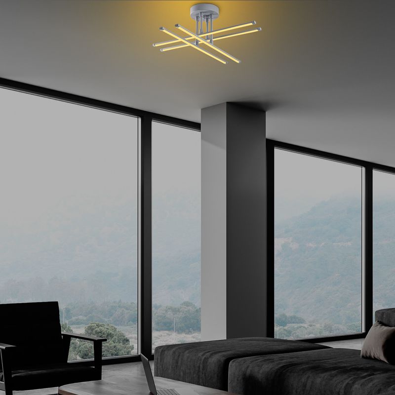 Casa si Gradina - Corpuri si surse de iluminat - Lustre si pendule - Candelabru, Opviq, metal, nardo gri, 61x61x22 cm - Infinity.ro