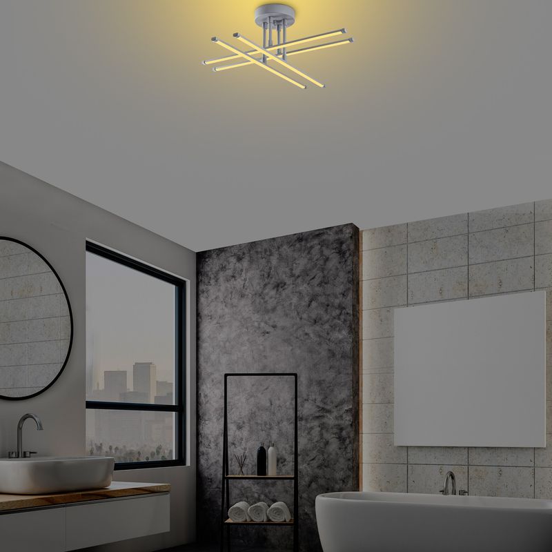 Casa si Gradina - Corpuri si surse de iluminat - Lustre si pendule - Candelabru, Opviq, metal, nardo gri, 61x61x22 cm - Infinity.ro