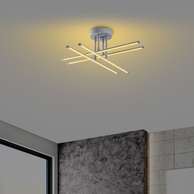 Casa si Gradina - Corpuri si surse de iluminat - Lustre si pendule - Candelabru, Opviq, metal, nardo gri, 61x61x22 cm - Infinity.ro