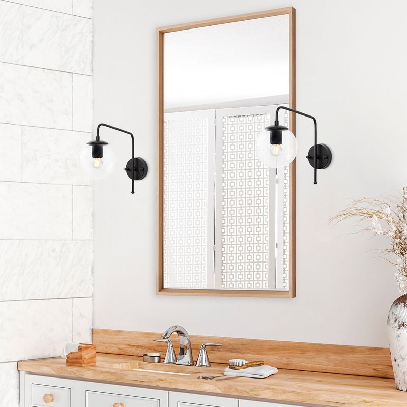 Casa si Gradina - Corpuri si surse de iluminat - Plafoniere, aplice si spoturi - Aplica de perete, Opviq, metal, negru alb, 15x32x32 cm, 942FLG1333 - Infinity.ro