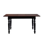 Casa si Gradina - Mobilier - Mese si birouri - Mese bucatarie si dining - Masa extensibila, Hanah Home, lemn masiv, alb si nuc, 120x80x77 cm - Infinity.ro