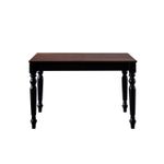 Casa si Gradina - Mobilier - Mese si birouri - Mese bucatarie si dining - Masa extensibila, Hanah Home, lemn masiv, alb si nuc, 120x80x77 cm - Infinity.ro