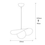 Casa si Gradina - Corpuri si surse de iluminat - Lustre si pendule - Candelabru, Opviq, metal, negru alb, 32x38 cm, inaltime reglabila - Infinity.ro