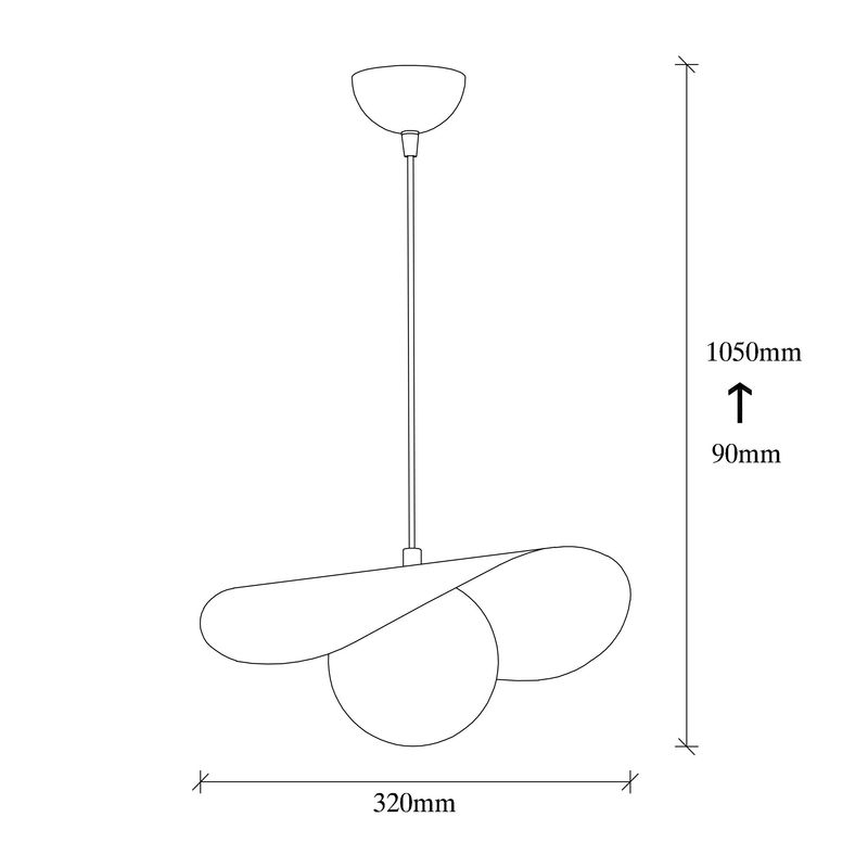 Casa si Gradina - Corpuri si surse de iluminat - Lustre si pendule - Candelabru, Opviq, metal, negru alb, 32x38 cm, inaltime reglabila - Infinity.ro