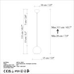 Casa si Gradina - Corpuri si surse de iluminat - Lustre si pendule - Candelabru, Opviq, metal, antichizat, inaltime reglabila, 20-111 cm - Infinity.ro