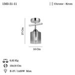 Casa si Gradina - Corpuri si surse de iluminat - Plafoniere, aplice si spoturi - Candelabru, Opviq, metal, crom, 27 cm - Infinity.ro