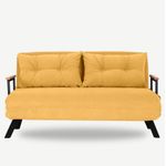Casa si Gradina - Mobilier - Canapele si coltare - Canapele - Canapea extensibila 2 locuri, Atelier Del Sofa, metal, poliester, mustar, 175x133 cm - Infinity.ro