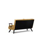 Casa si Gradina - Mobilier - Canapele si coltare - Canapele - Canapea extensibila 2 locuri, Atelier Del Sofa, metal, poliester, mustar, 175x133 cm - Infinity.ro