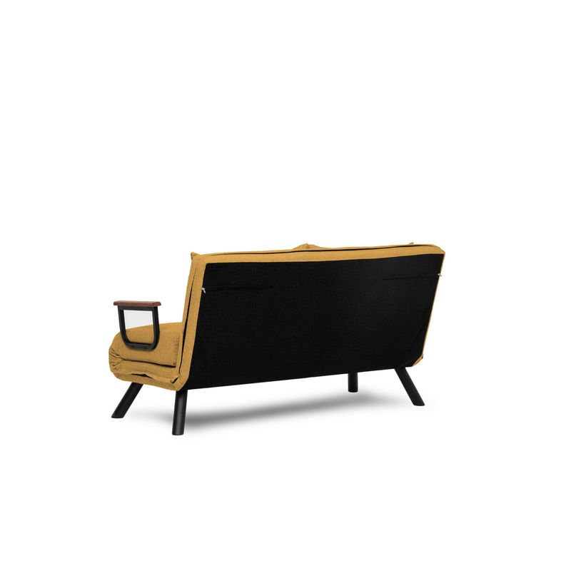 Casa si Gradina - Mobilier - Canapele si coltare - Canapele - Canapea extensibila 2 locuri, Atelier Del Sofa, metal, poliester, mustar, 175x133 cm - Infinity.ro