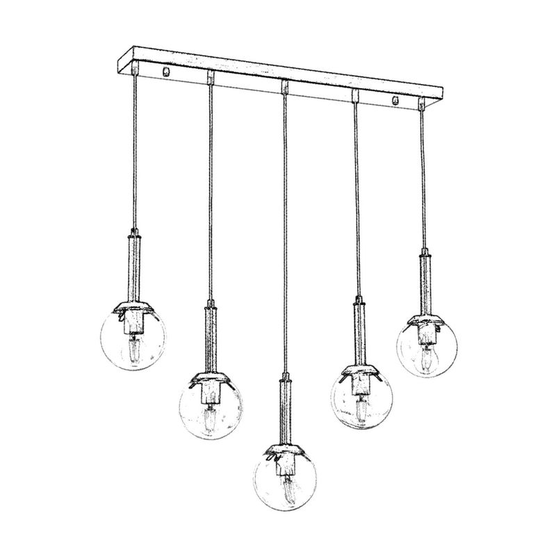 Casa si Gradina - Corpuri si surse de iluminat - Lustre si pendule - Candelabru, Opviq, metal, antichizat, 80x13 cm - Infinity.ro