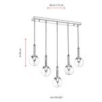 Casa si Gradina - Corpuri si surse de iluminat - Lustre si pendule - Candelabru, Opviq, metal, antichizat, 80x13 cm - Infinity.ro